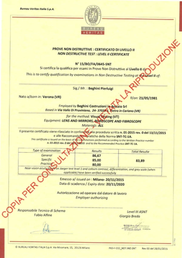 PND BEGHINI SNT-TC-1A -VT