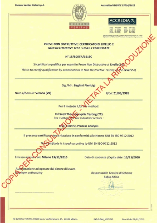 PND TT II LIVELLO UNI EN ISO 9712